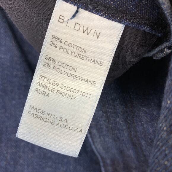 BLDWN Jeans Women's Size 27 High Rise Ankle Skinny Denim Dark Wash Blue NWT - Picture 9 of 9